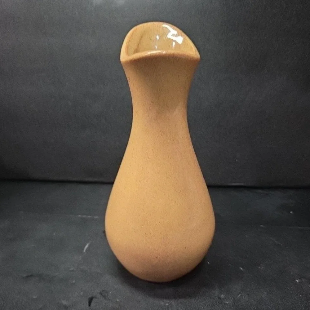 Pfaltzgraff OFTDA Bud Vase, Vintage Yellow Red Speckled Design, Floral Holder